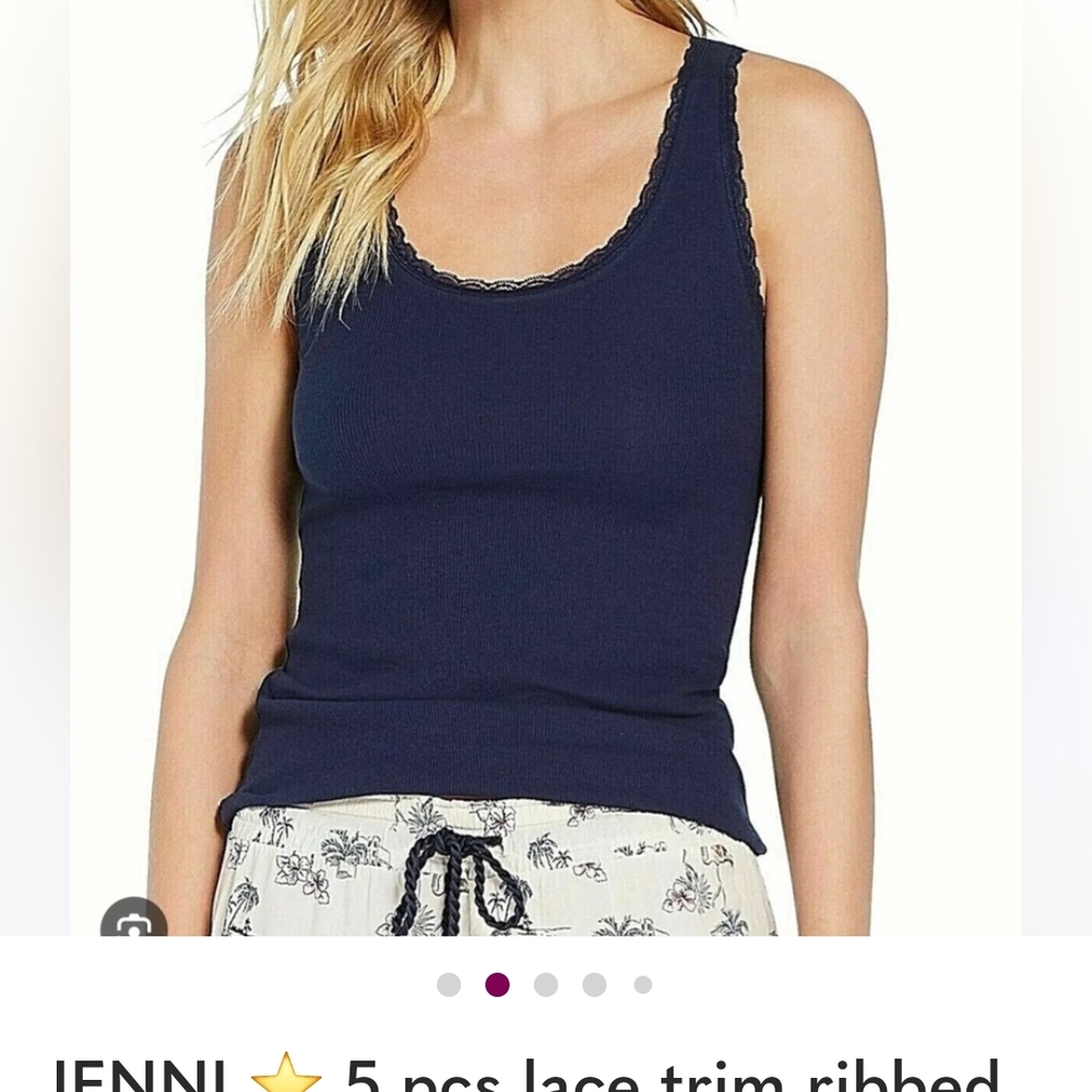Jenni Deep Blue Sleeveless Top